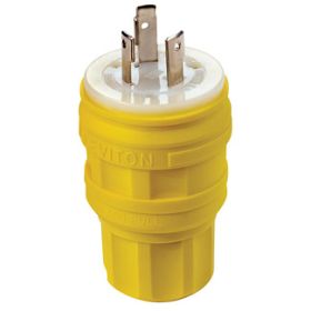 Leviton 28W47 Industrial Grade Wetguard Plug 30 Amp, 125 Volt