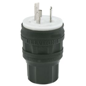 Leviton 28W47-B Industrial Grade Wetguard Plug 30 Amp, 125 Volt