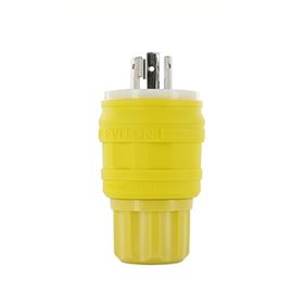 Leviton 28W48 Industrial Grade Wetguard Plug 30 Amp, 250 Volt