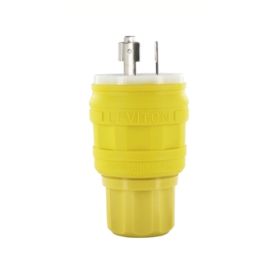 Leviton 28W49 Industrial Grade Wetguard Plug 30 Amp, 277 Volt