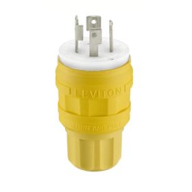 Leviton 28W76 Industrial Grade Wetguard Plug 30 Amp, 480 Volt 3-Phase
