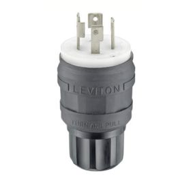 Leviton 28W76-B Industrial Grade Wetguard Plug 30 Amp, 480 Volt 3-Phase