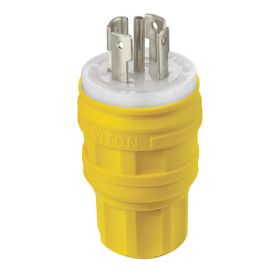 Leviton 28W81 Industrial Grade Wetguard Plug 30 Amp, 120/208 Volt 3PY
