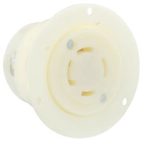 Leviton 3435-C Industrial Grade Flanged Outlet 30 Amp, 120/208 Volt 3PY