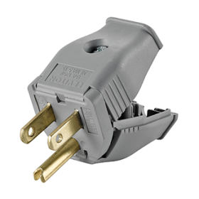 Leviton 3W101-GY Plug 15 Amp, 125 Volt