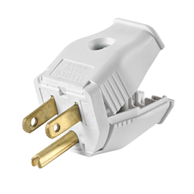 Leviton 3W101-WH Plug 15 Amp, 125 Volt