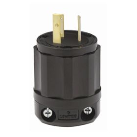 Leviton 4570-B Industrial Grade Plug 15 Amp, 250 Volt