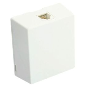 Leviton 4625A-24W Telephone Wall Jack, White