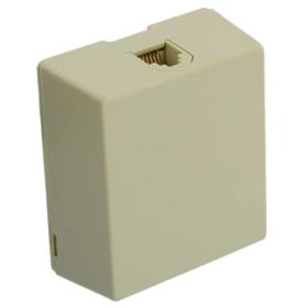 Leviton 4625A-26I Telephone Wall Jack, Ivory