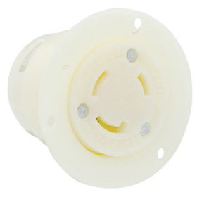 Leviton 4715-C Industrial Grade Flanged Outlet 15 Amp, 125 Volt