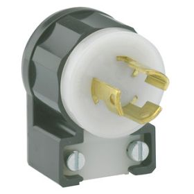 Leviton 4720-CA Industrial Grade Angle Plug 15 Amp, 125 Volt