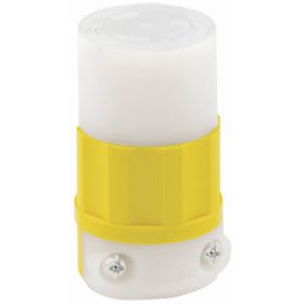 Leviton 4729-CY Industrial Grade Connector 15 Amp, 125 Volt