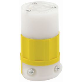 Leviton 4779-CY Industrial Grade Connector 15 Amp, 277 Volt