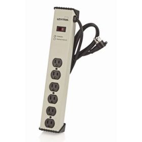 Leviton 5100-IPS Surge Protector Power Strip, 15 Amp, 125 Volt, 50/60Hz