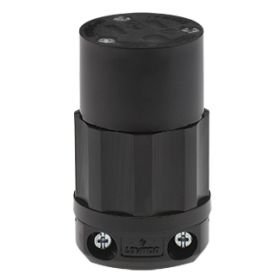 Leviton 5269-PLB Industrial Grade Connector, Power Indication 15 Amp, 125 Volt