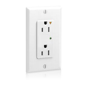 Leviton 5280-IGW Surge Protector Receptacle, 15 Amp, 125 Volt, 5-15R NEMA, White