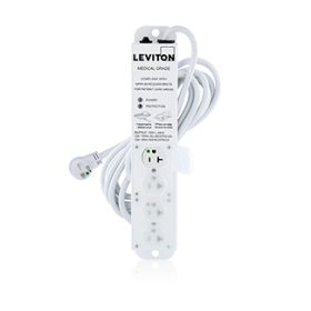 Leviton 5304M-2S5 Surge Protector Power Strip, 20 Amp, 125 Volt, 60Hz