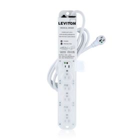 Leviton 5306M-1S7 Surge Protector Power Strip, 15 Amp, 125 Volt, 60Hz