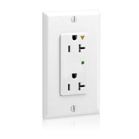 Leviton 5380-IGW Surge Protector Receptacle, 20 Amp, 125 Volt, 5-20R NEMA, White