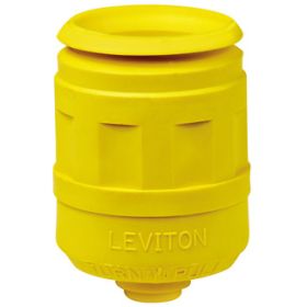 Leviton 6017-LY Weather Resistant Plug Boot 15 Amp