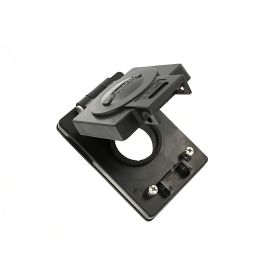 Leviton 60W03-B Receptacle Wallplate, Corrosion Resistant, Gang 1, Black