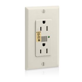 Leviton 7280-T Surge Protector Receptacle, 15 Amp, 125 Volt, 5-15R NEMA, Light Almond
