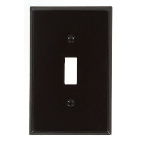 Leviton 80501 Switch Wallplate, Midway Size, Gang 1, Brown