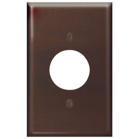 Leviton 80504 Receptacle Wallplate, Midway Size, Gang 1, Brown