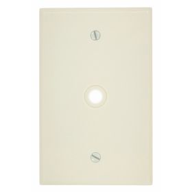 Leviton 80513-T Telephone/Cable Wallplate, Midway Size, Gang 1, Light Almond