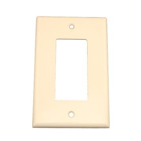 Leviton 80601-T Decora Wallplate, Midway Size, Gang 1, Light Almond