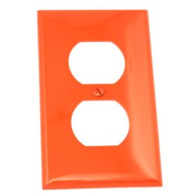 Leviton 80703-R Receptacle Wallplate, Standard Size, Gang 1, Red