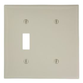 Leviton 80706-T Combination Wallplate, Standard Size, Gang 2, Light Almond