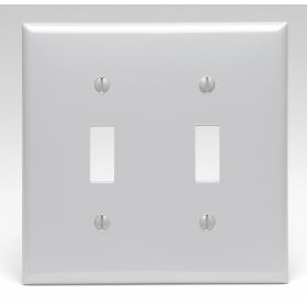 Leviton 80709-GY Switch Wallplate, Standard Size, Gang 2, Gray