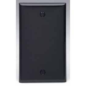 Leviton 80714-E Blank Wallplate, Standard Size, Gang 1, Black
