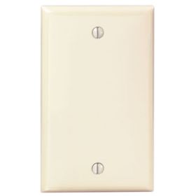 Leviton 80714-I Blank Wallplate, Standard Size, Gang 1, Ivory