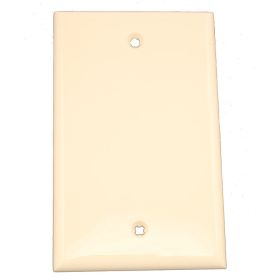 Leviton 80714-T Blank Wallplate, Standard Size, Gang 1, Light Almond