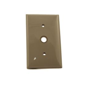 Leviton 80718-GY Telephone/Cable Wallplate, Standard Size, Gang 1, Gray