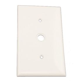 Leviton 80718-W Telephone/Cable Wallplate, Standard Size, Gang 1, White