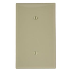 Leviton 80719-I Blank Wallplate, Standard Size, Gang 1, Ivory