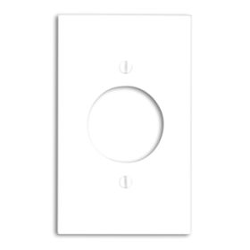 Leviton 80720-W Receptacle Wallplate, Standard Size, Gang 1, White