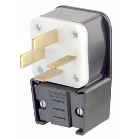 Leviton 8352-P Industrial Grade Power Angle Plug 50 Amp, 120/208 Volt 3PY