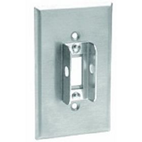 Leviton 84001-LOK Combination Wallplate, Gang 1, Stainless Steel