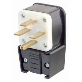 Leviton 8432-P Industrial Grade Power Angle Plug 30 Amp, 250 Volt