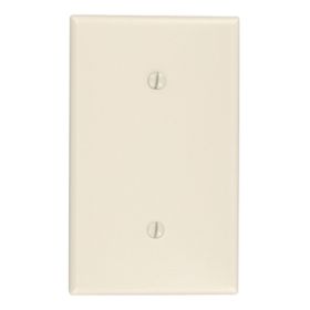 Leviton 86019 Blank Wallplate, Standard Size, Gang 1, Ivory