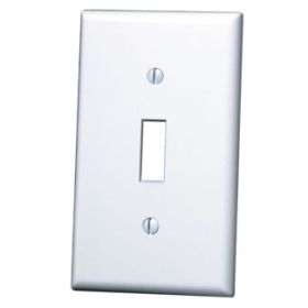 Leviton 88001 Switch Wallplate, Standard Size, Gang 1, White