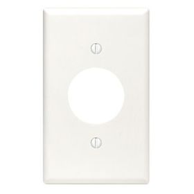 Leviton 88004 Receptacle Wallplate, Standard Size, Gang 1, White