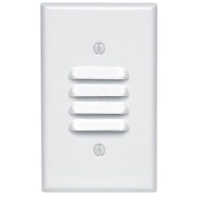 Leviton 88080 Louvre Wallplate, Standard Size, Gang 1, White