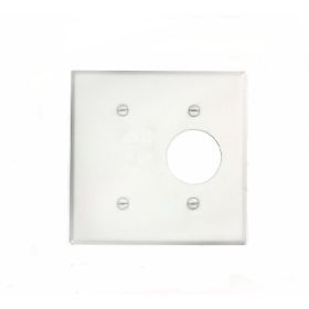 Leviton 88085 Combination Wallplate, Standard Size, Gang 2, White