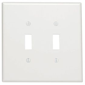 Leviton 88109 Switch Wallplate, Oversized, Gang 2, White