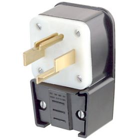 Leviton 9432-P Industrial Grade Power Angle Plug 30 Amp, 125/250 Volt